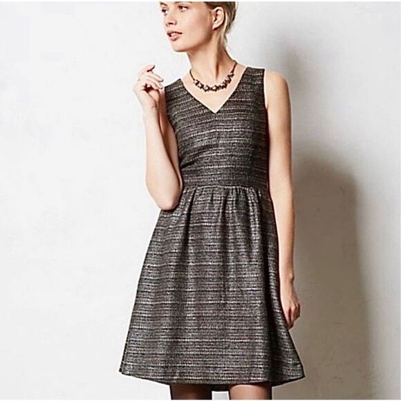 ANTHROPOLOGIE Dress Moulinette Soeurs Size 2 Size XS - Picture 1 of 13